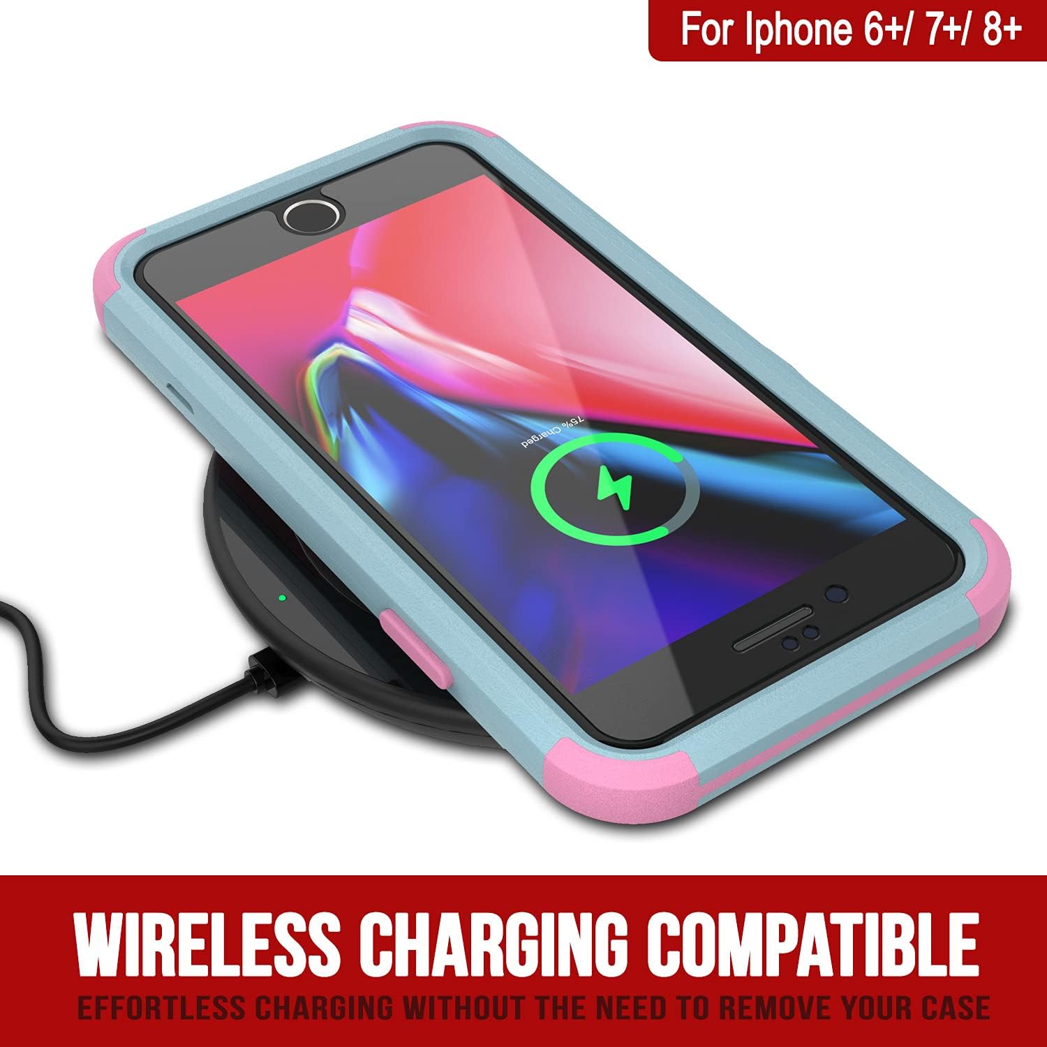 iPhone 7+ Plus Belt Clip Holster 4-1 Rugged & Protective Multilayer Phone Case - Image 6
