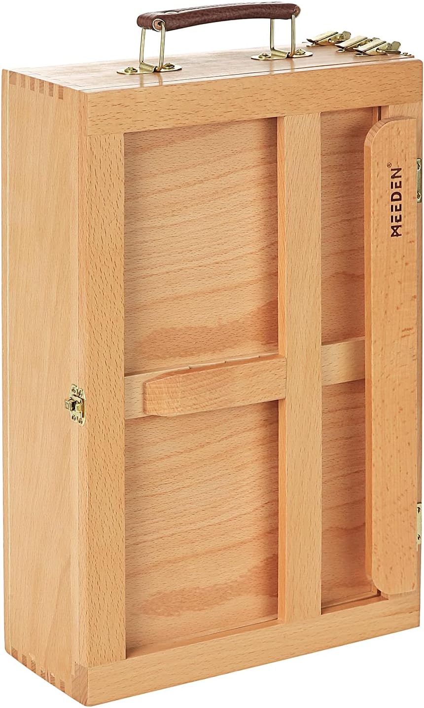 Artist Tabletop Sketchbox Easel- Multi-Function Adjustable Beech Wood Sketch Box - Image 7