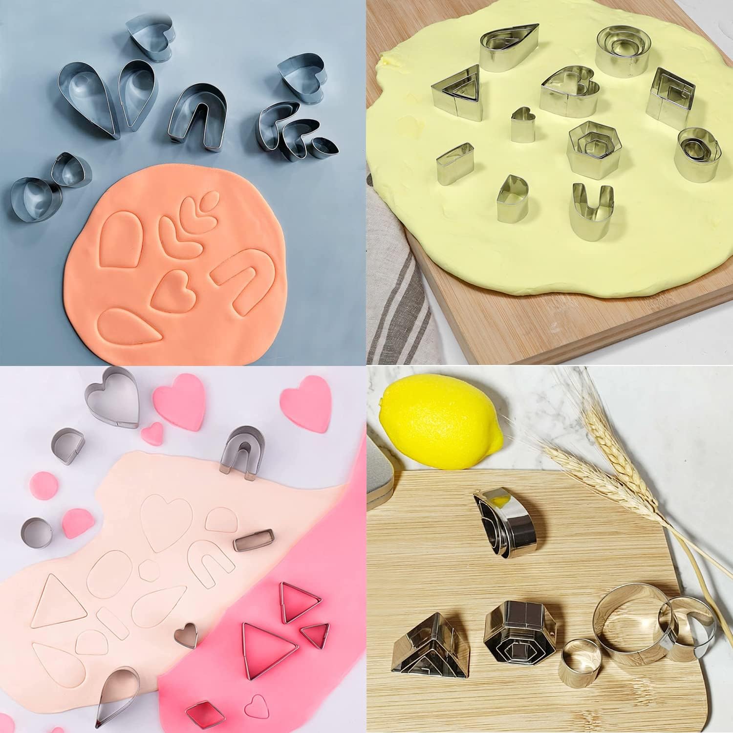 39 Pcs Mini Cookie Cutters Set, Stainless Steel Mini Geometric Shaped Cookie - Image 5