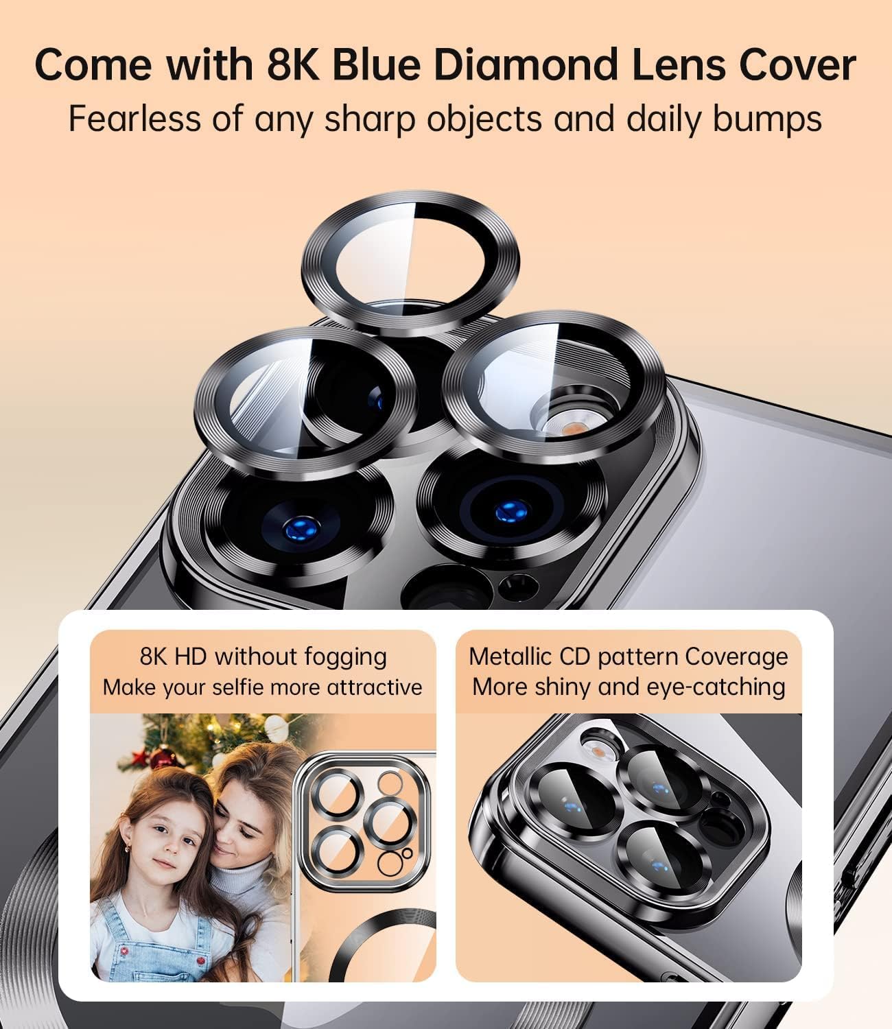 For iPhone 14 Pro Military Grade Protective Slim Case with Camera Protector - Image 3