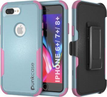 iPhone 7+ Plus Belt Clip Holster 4-1 Rugged & Protective Multilayer Phone Case