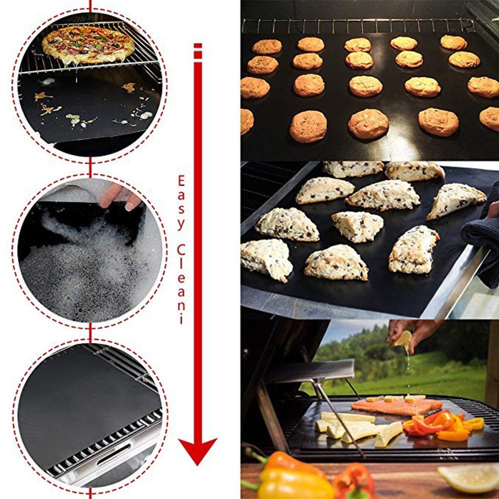 Grill Mat - Set of 5 Heavy Duty BBQ Grill Mats Non Stick, BBQ Grill Mats - Image 7