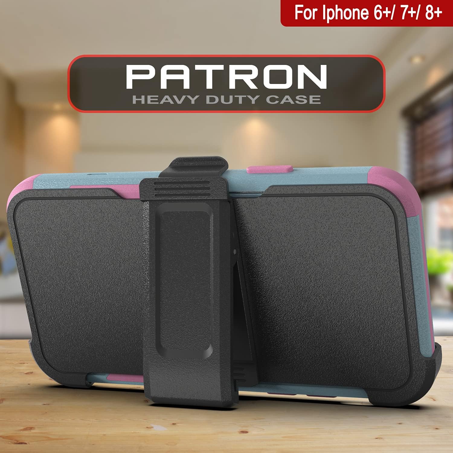 iPhone 7+ Plus Belt Clip Holster 4-1 Rugged & Protective Multilayer Phone Case - Image 2