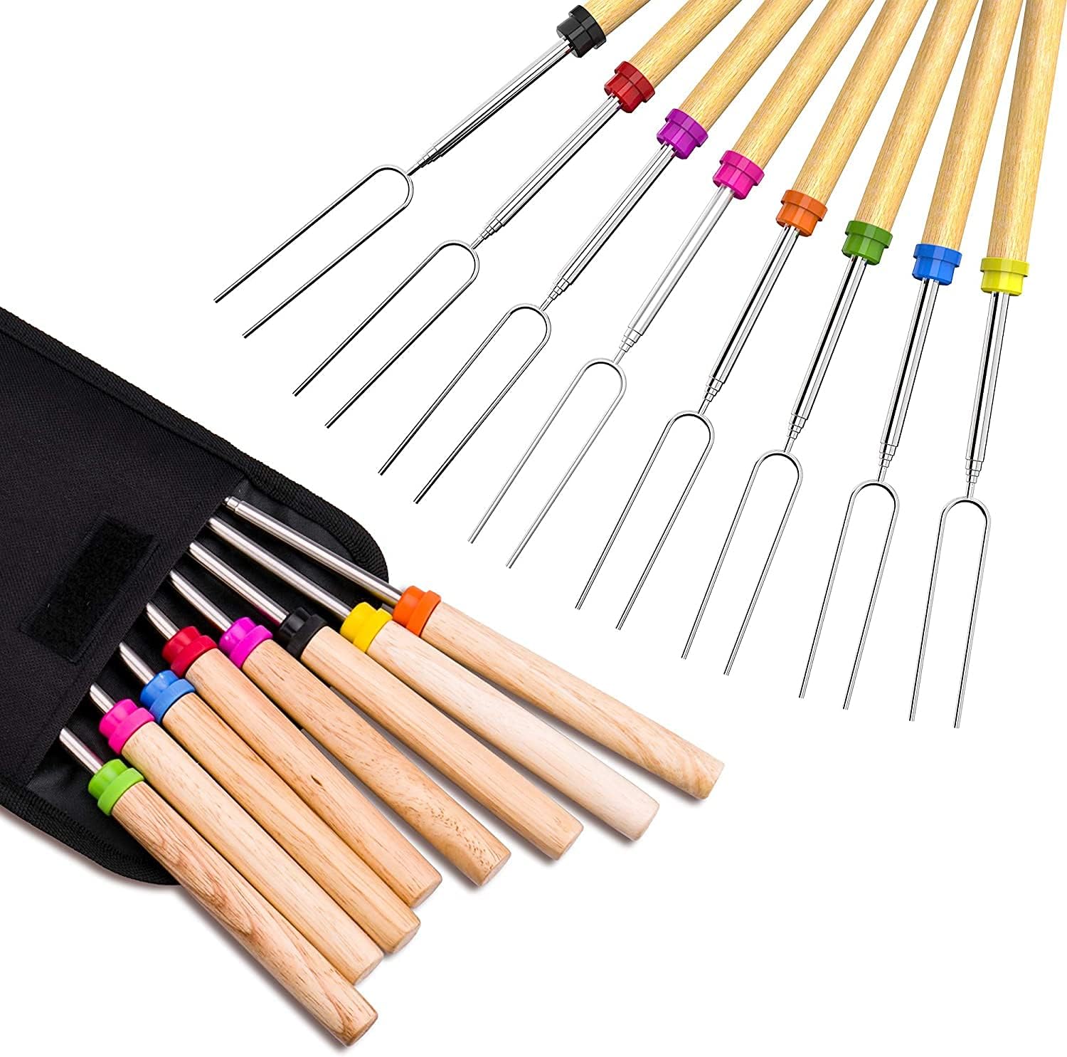 Marshmallow Roasting Stick, Marshmallow 8 Roasting Sticks 32 Inch Telescoping