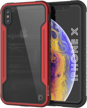 For iPhone X Ultra Thin & Protective Military Grade Cover W/Aluminum Frame