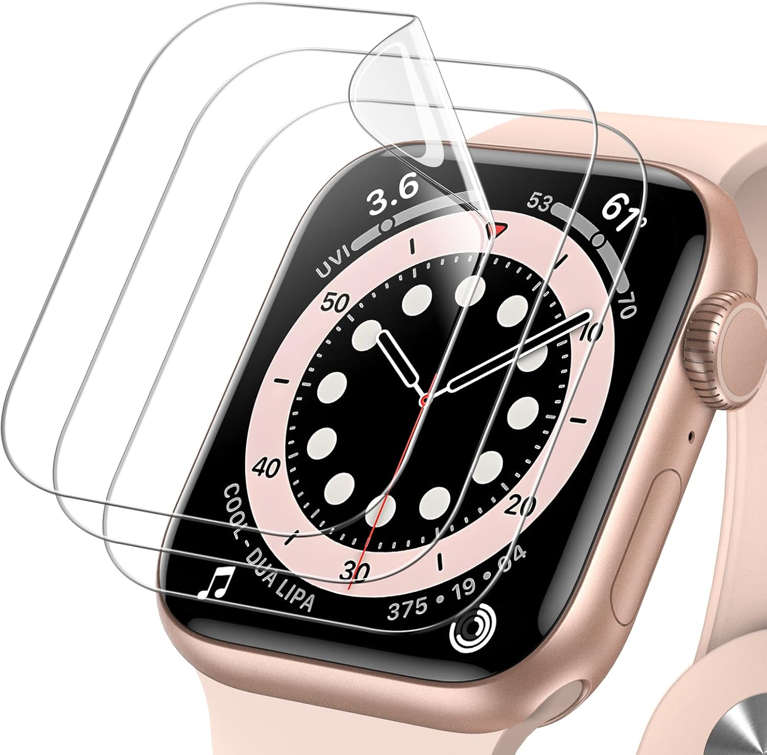 Screen Protector for Apple Watch SE (2022/2020) /Series 6 5 4 40mm, TPU HD Clear