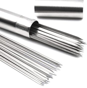 Barbecue Skewers for Kabobs 45PCS,14''0.16''0.05'' Stainless Steel Flat Skewers