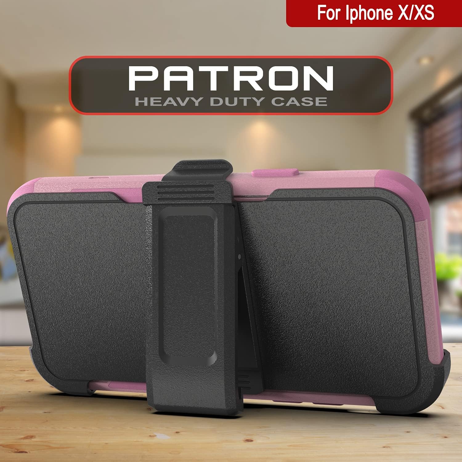 iPhone Xs Belt Clip Holster 4-1 Rugged & Protective Multilayer Phone Case - Image 2
