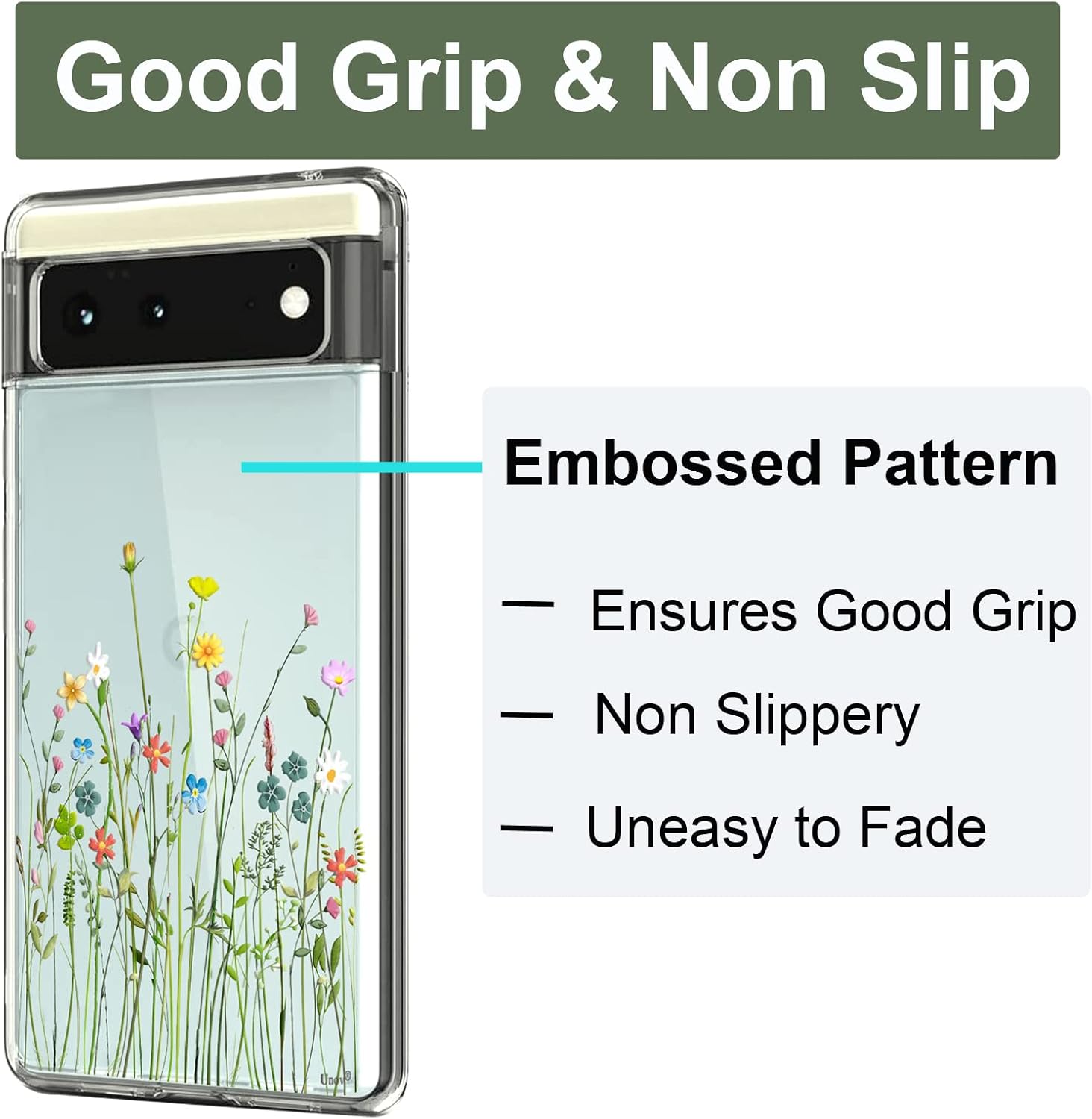 For Google Pixel 6 Clear, Soft TPU Shock Absorption Protective Back Cover Case - Image 3