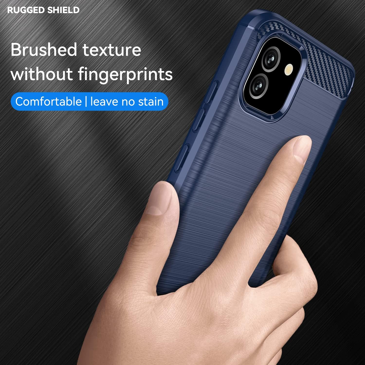 Case for Samsung Galaxy A03 Silicone Slim Case w Tempered Glass Screen Protector - Image 4
