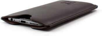 For iPhone SE 3 (2022), 13/12 Mini, SE 2 (2020) Synthetic Leather - Dark Brown