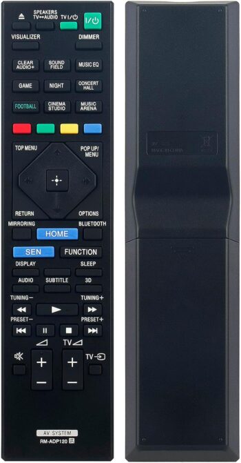 Replacement Remote for Sony Blu-ray Disc DVD Home Theatre System
