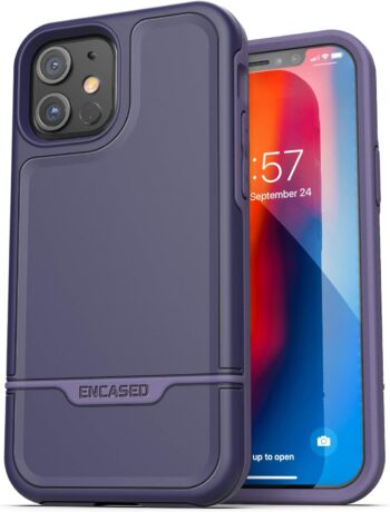Protective iPhone 12/iPhone 12 Pro Case Purple (2020) Military Grade Cover