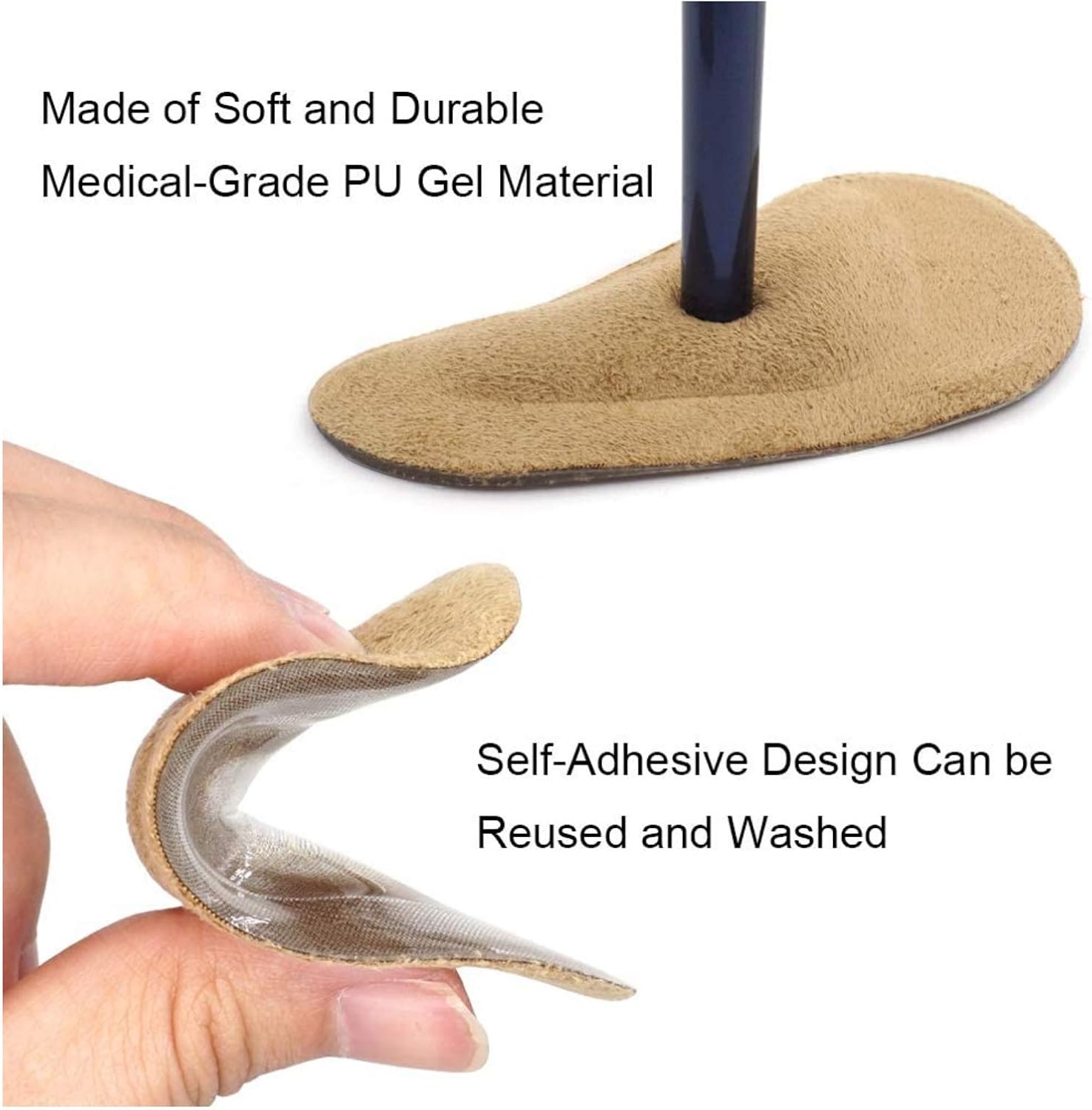 Gel Arch Support Cushions for Flat Feet, Shoe Insoles (6 Colors - 6 Pairs) - Image 5