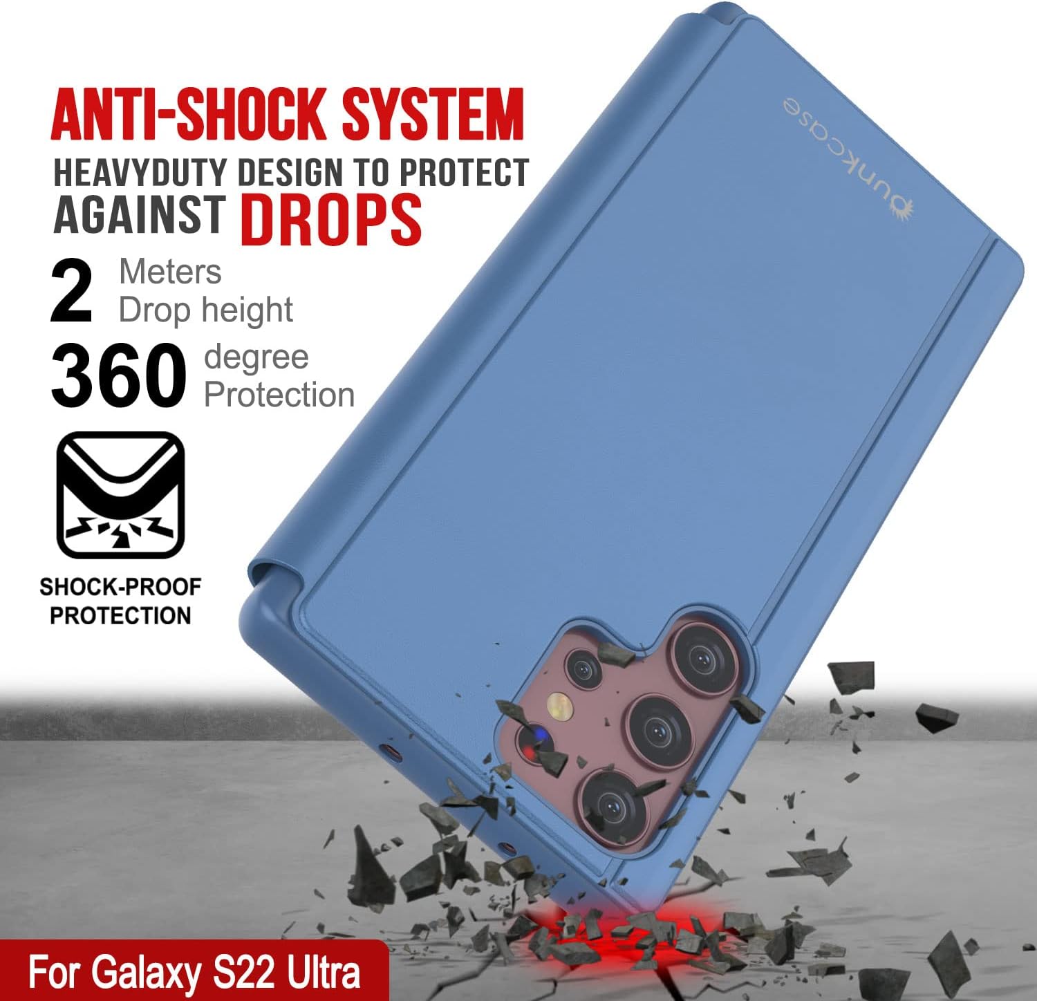 Galaxy S22 Ultra Reflector Case Protective Flip Cover W/Scratch Resistant Mirror - Image 4