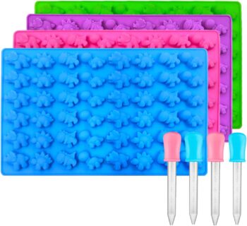 Mini Dinosaur Silicone Candy molds/Dragon Gummy Bear Mold, Non-Stick Gummie