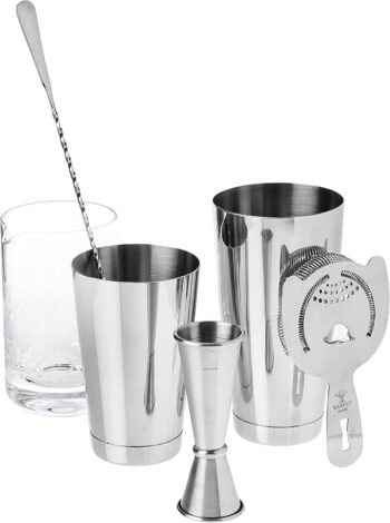 Essential Deluxe Mixing Cocktail Kit, Stainless Steel