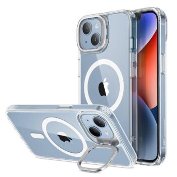 For iPhone 13 Case/iPhone 14 Case, Compatible with MagSafe (HaloLock), Clear