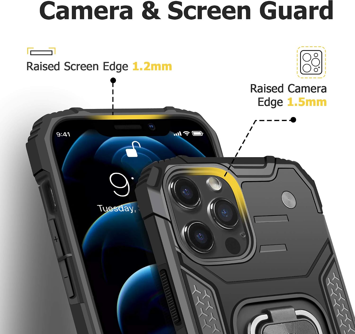 iPhone 12 Pro Max, Shockproof Rugged Military Grade Drop Protection Case - Image 5