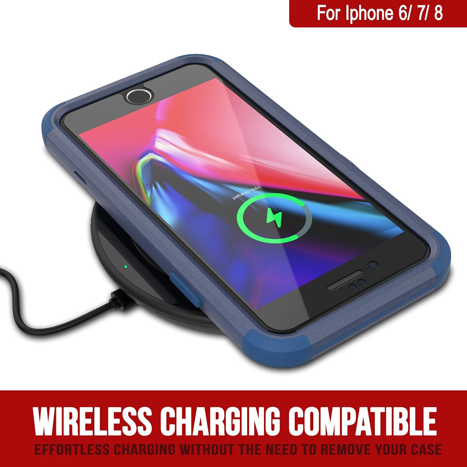 iPhone 8 Belt Clip Holster 4-1 Rugged & Protective Multilayer Phone Case - Image 6