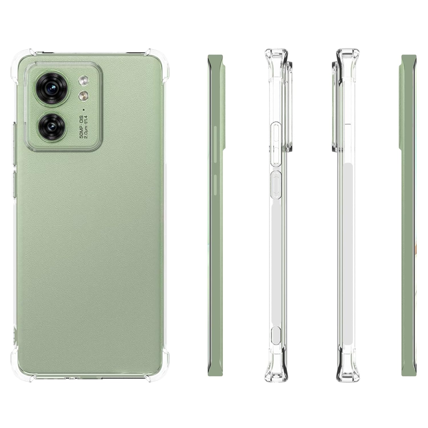Case for Motorola Moto Edge 40 5G Clear TPU Protective Cover Transparent Soft - Image 3