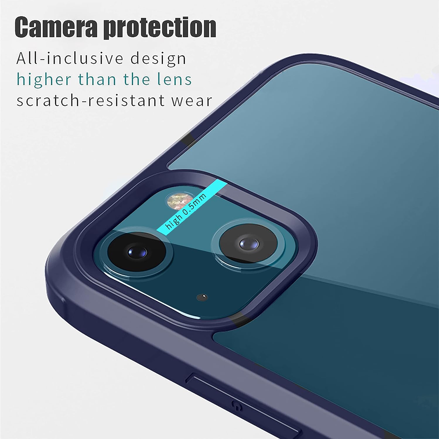 Dual Layer Rugged Clear Case w 360° Full Protection for iPhone 14 - Image 4
