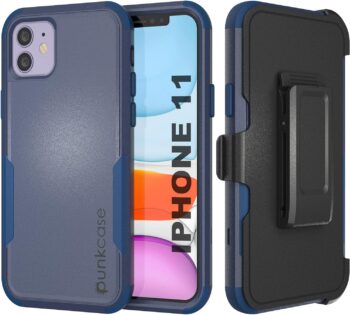 iPhone 11 Belt Clip Holster Case 4-1 Rugged & Protective Multilayer Phone Case