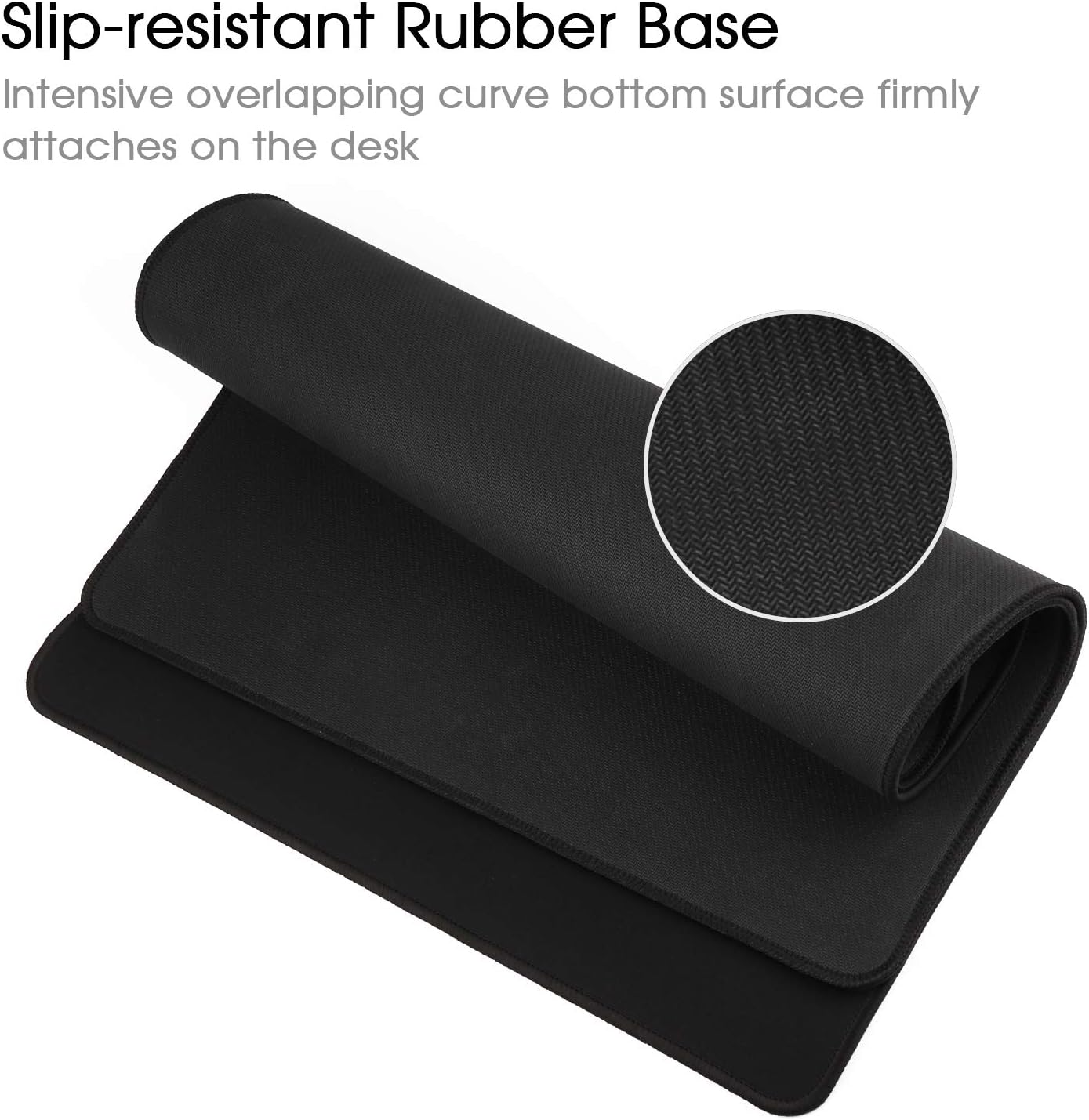 Gaming Mouse Mat/Mouse Pad 900 x 400mm | XXL Mouse pad | (90x40CM Black) - Image 4
