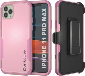 For iPhone 11 Pro Max Belt Clip Holster 4-1 Rugged & Protective Multilayer