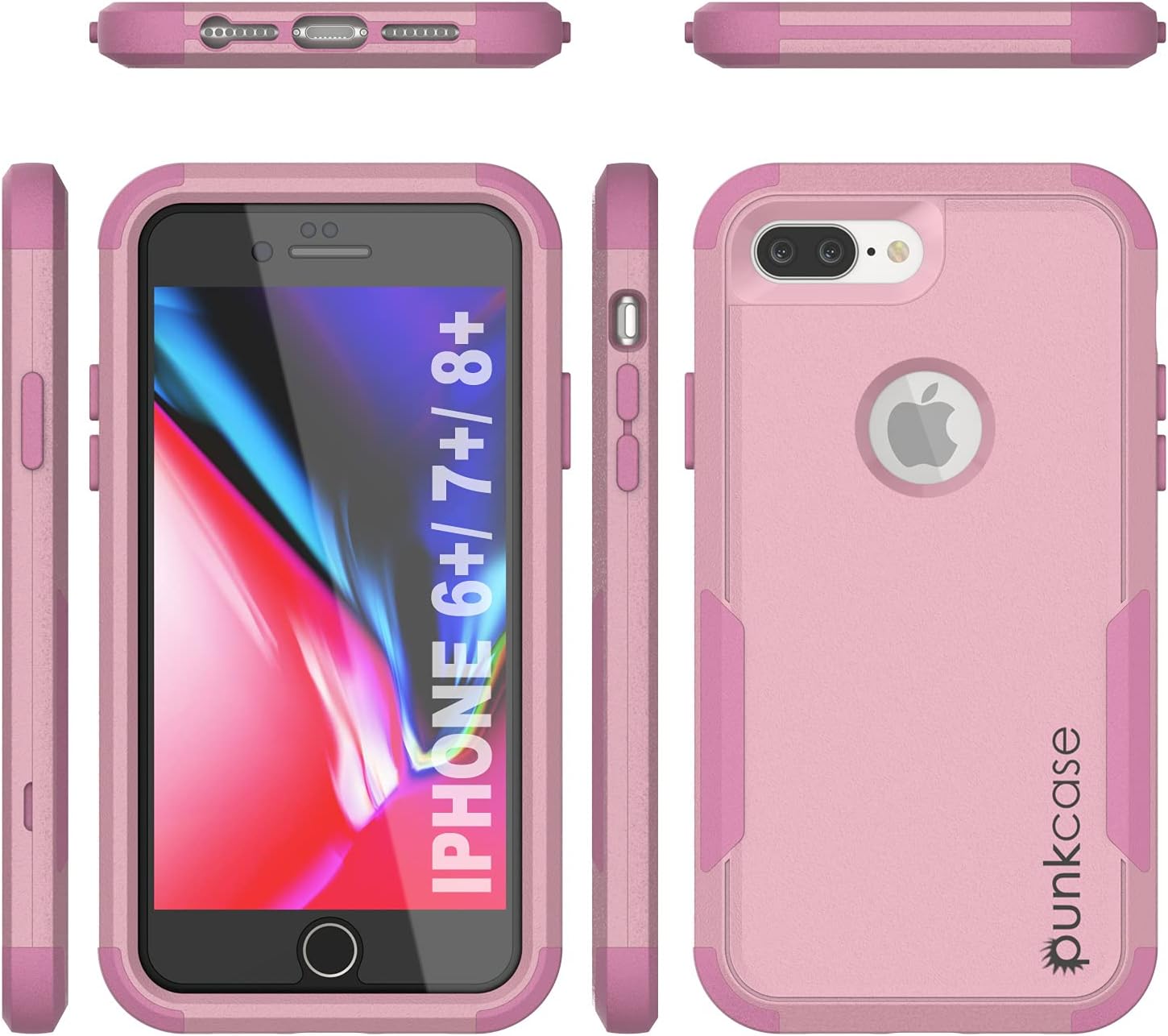 iPhone 8+ Plus Belt Clip Holster 4-1 Rugged Protective Multilayer Phone Case - Image 8
