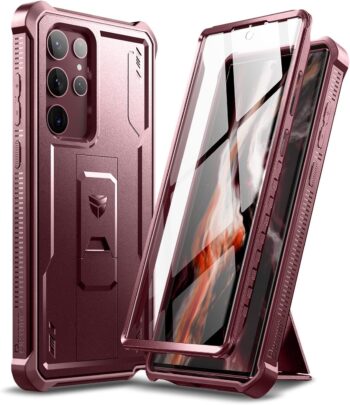 For Samsung Galaxy S22 Ultra 5G Case with Built-in Screen Protector, Shockproof