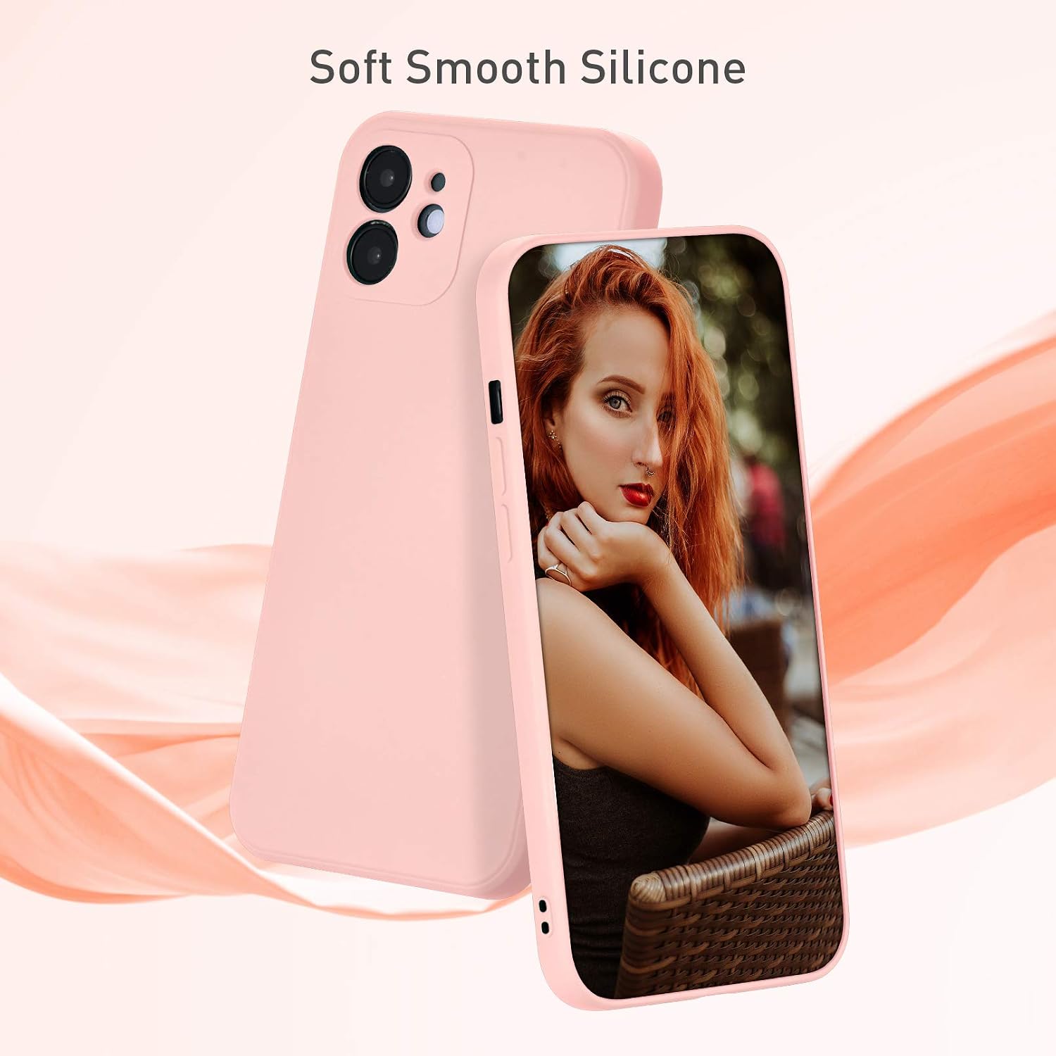For iPhone 12 6.1 inch, Slim Liquid Silicone Case Shockproof Full Body - Image 2