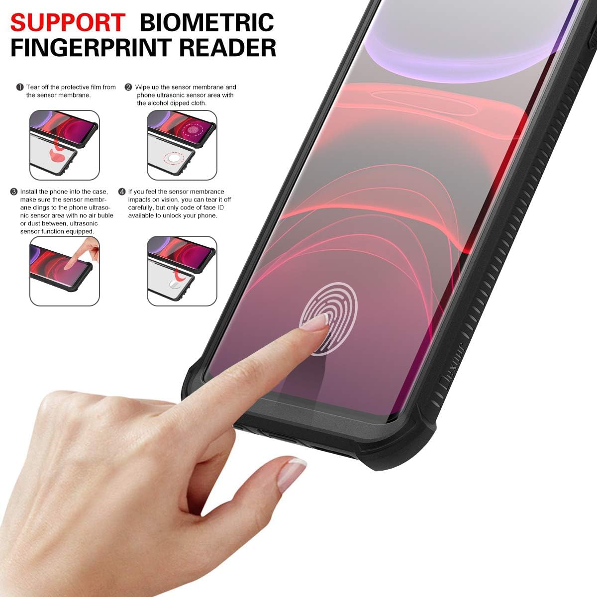 For Samsung Galaxy S10 Full Body Protection Shockproof Bumper Case - Black - Image 4