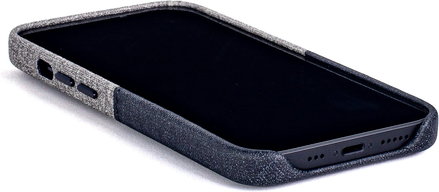 Wallet Case for iPhone 13 Mini w Built-in Metal Plate for Mounting - Black/Grey - Image 6