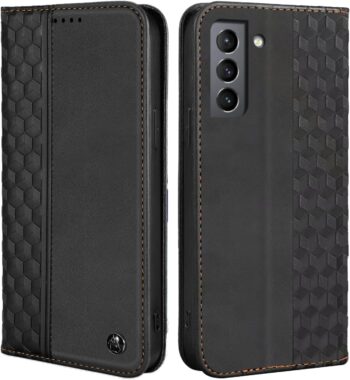 Samsung Galaxy S21 FE 5G, Shockproof PU Leather Flip Folio Cover with Card Slots