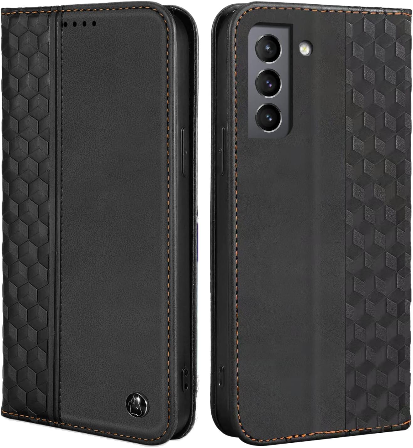 Samsung Galaxy S21 FE 5G, Shockproof PU Leather Flip Folio Cover with Card Slots