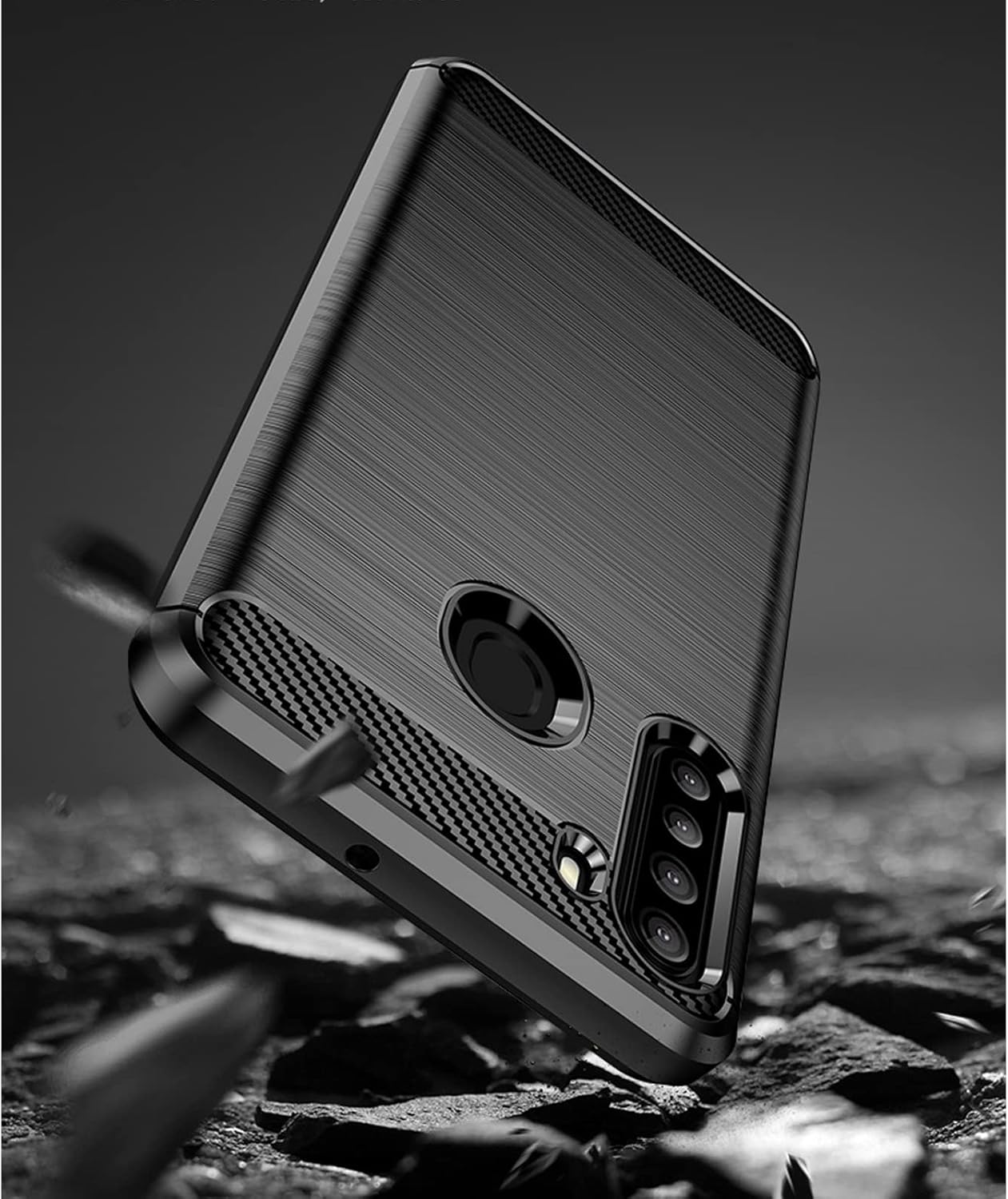 Case for Samsung Galaxy A21s, Carbon Fiber Lightweight Ultra Thin Slim Case - Image 5