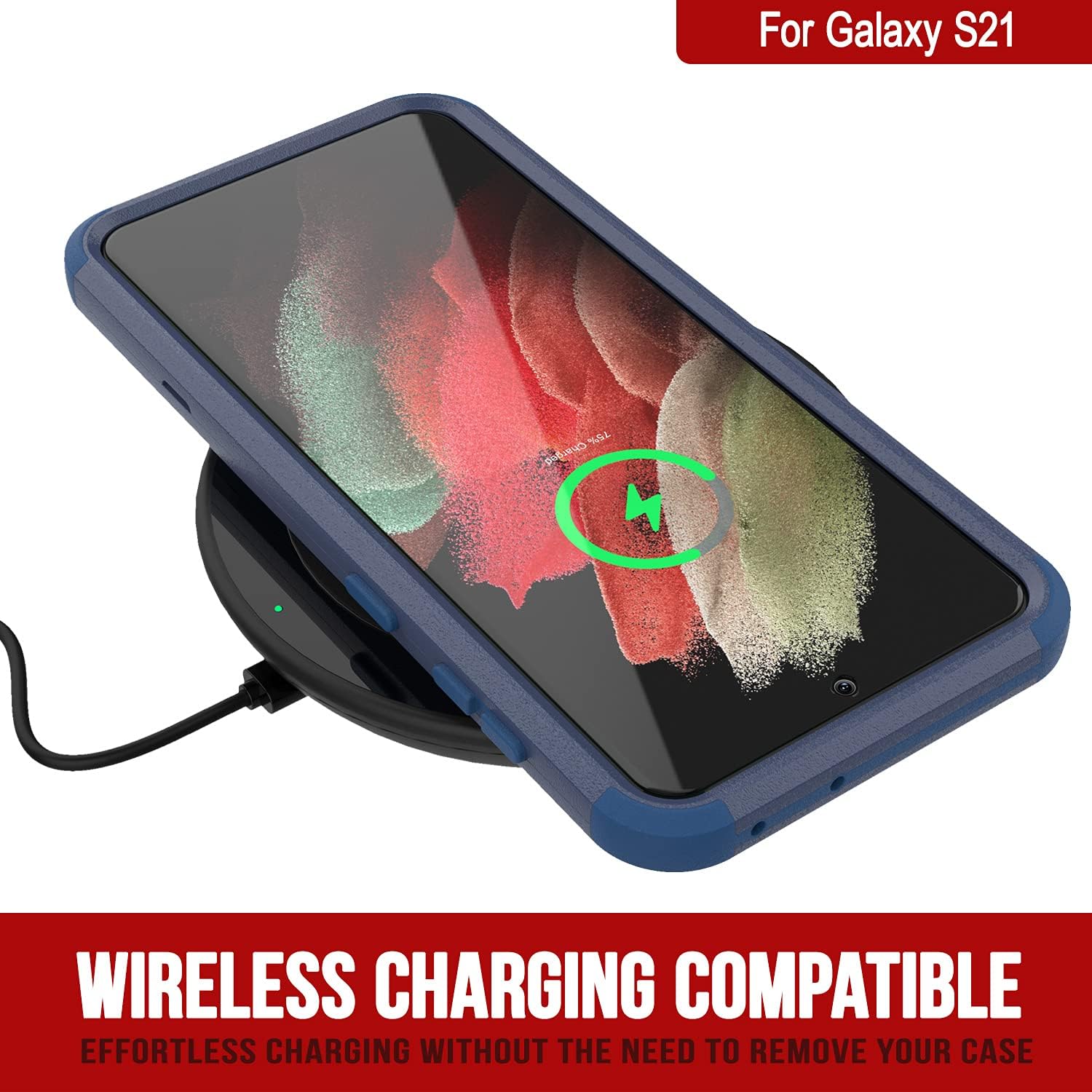 Galaxy S21 Belt Clip Holster 4-1 Rugged & Protective Multilayer Phone Case - Image 6