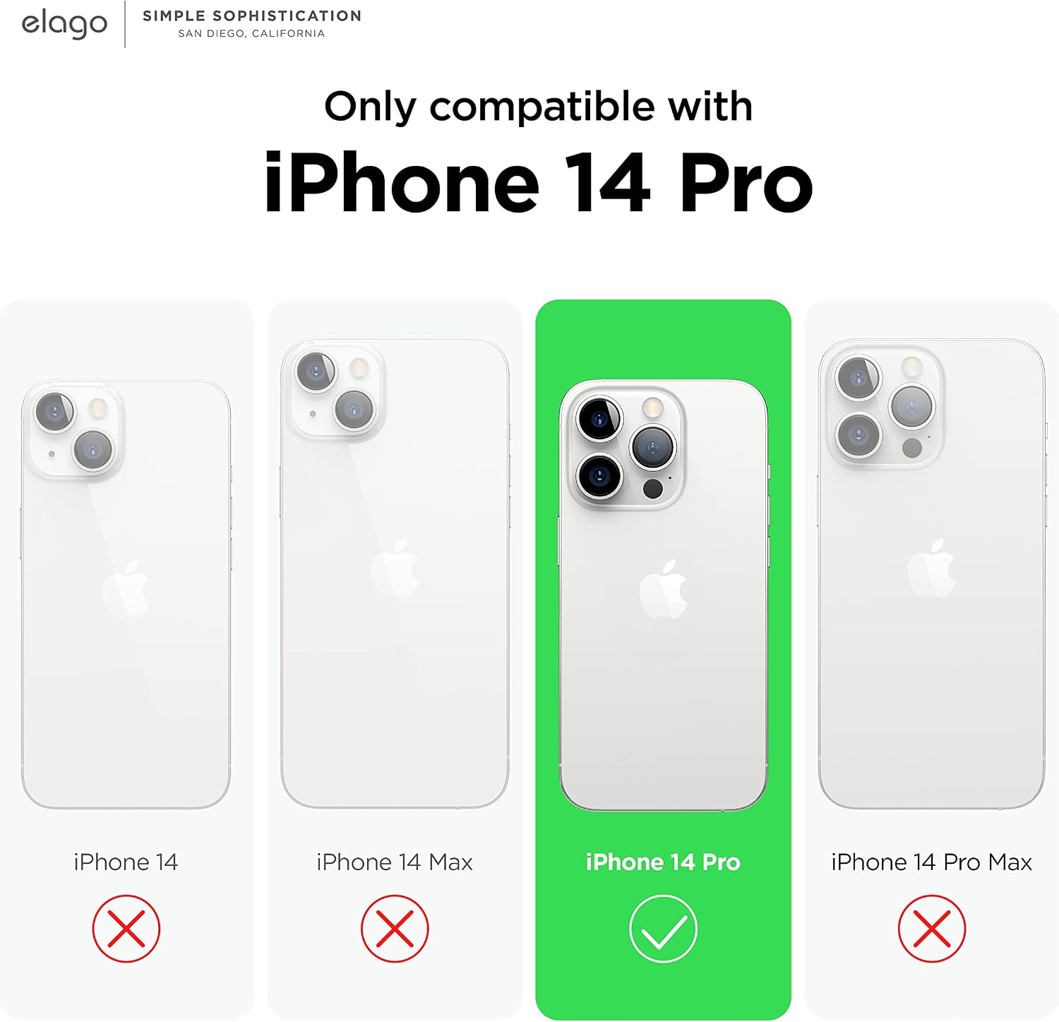 Magnetic Hybrid Clear Case Compatible with iPhone 14 Pro - Transparent - Image 2