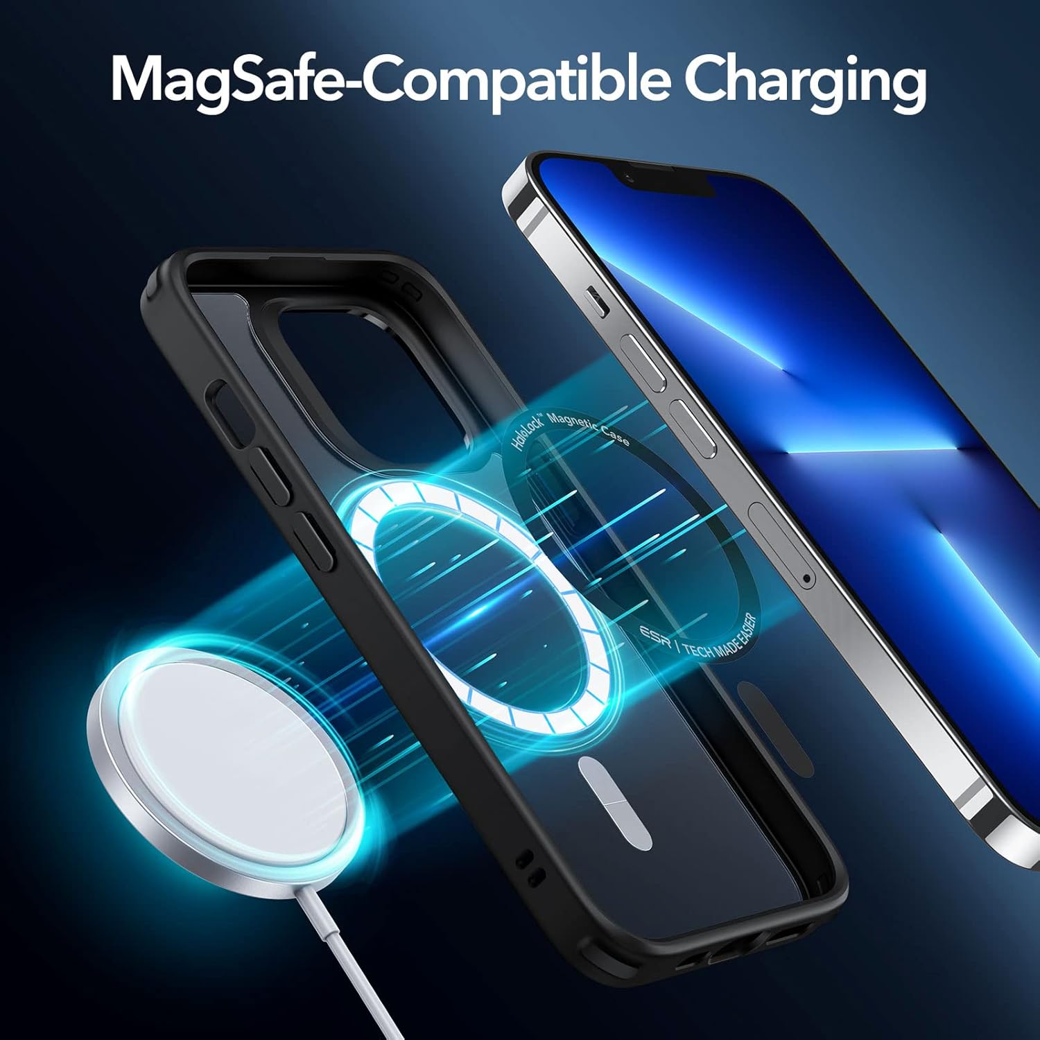 For iPhone 13 Pro Case, Compatible with MagSafe, Shockproof (HaloLock) Frosted - Image 3