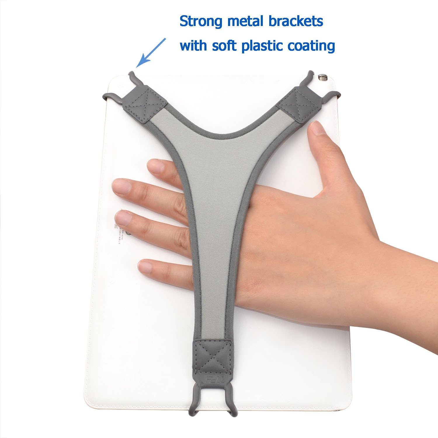 Security Hand Strap Holder Finger Grip for Tablets (Grey) - Image 2