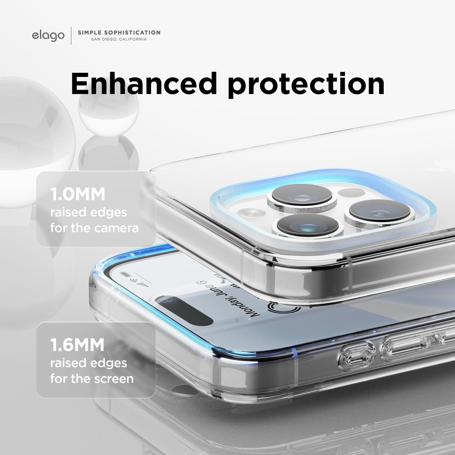 Hybrid Clear Case Compatible with iPhone 15 Pro, Military Grade Drop Protection - Image 4