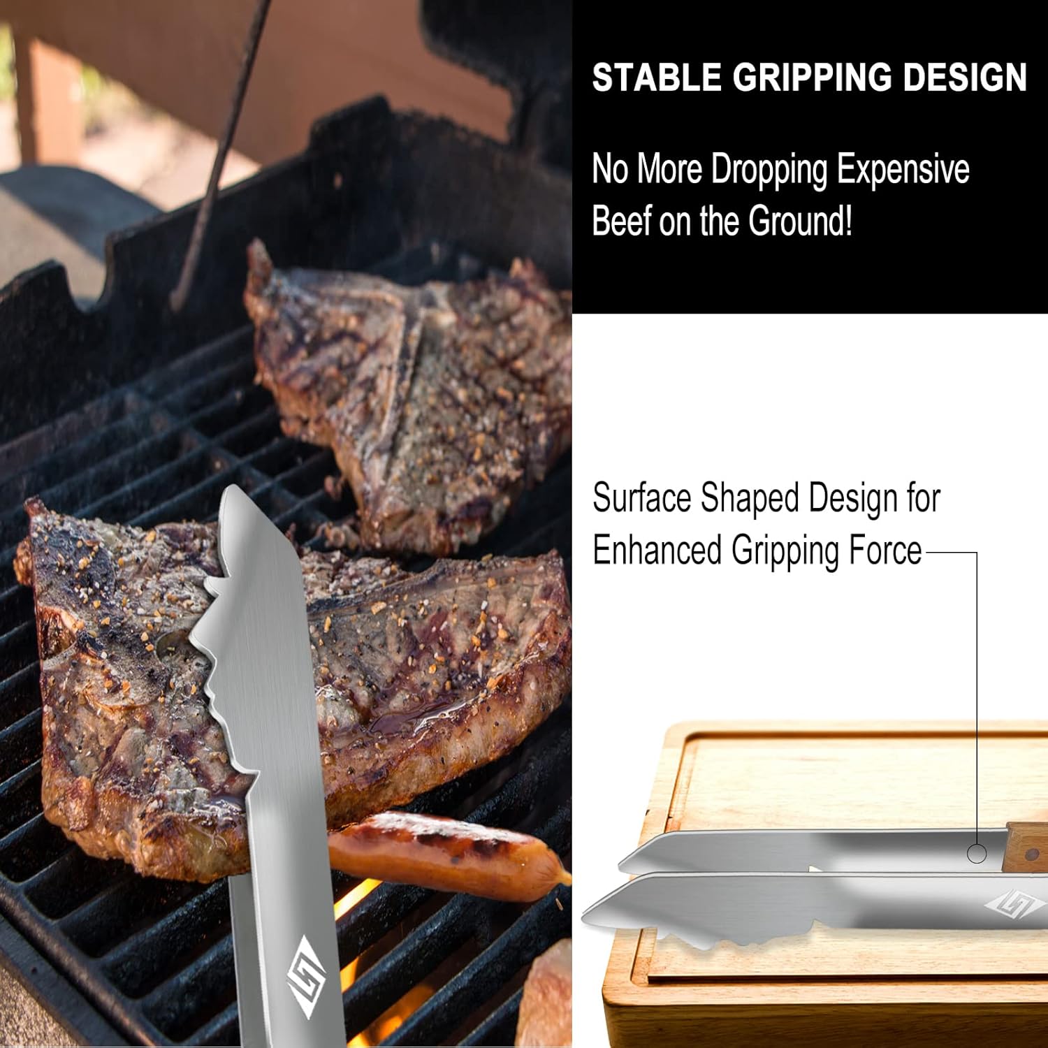Funy BBQ Grill Tongs,Personalized Barbecue Accessories,17 Inch Long BBQ Tools - Image 3