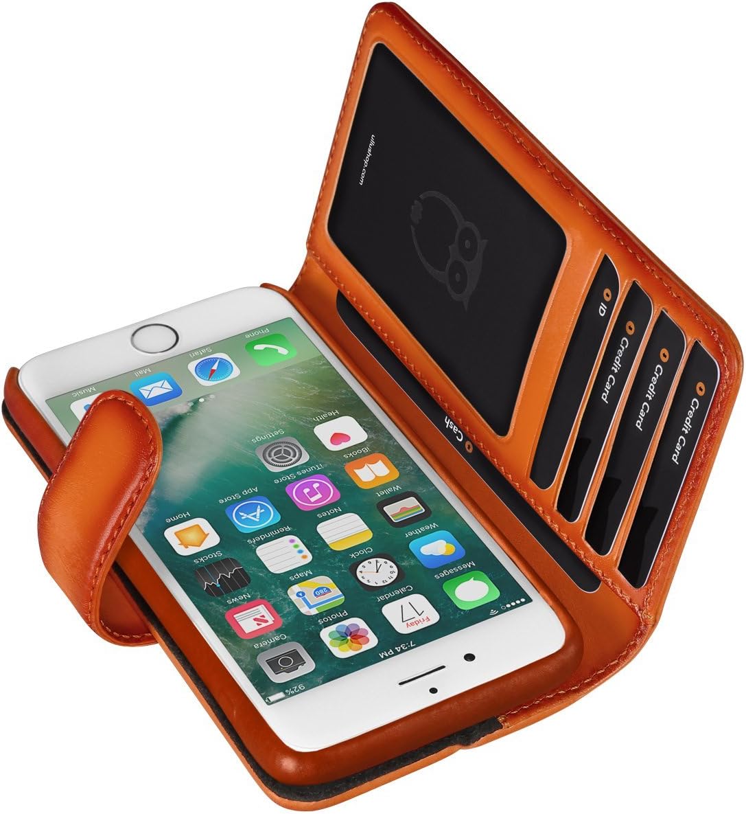 Wallet Case for iPhone 7/8 Plus - Tangerine - Image 5
