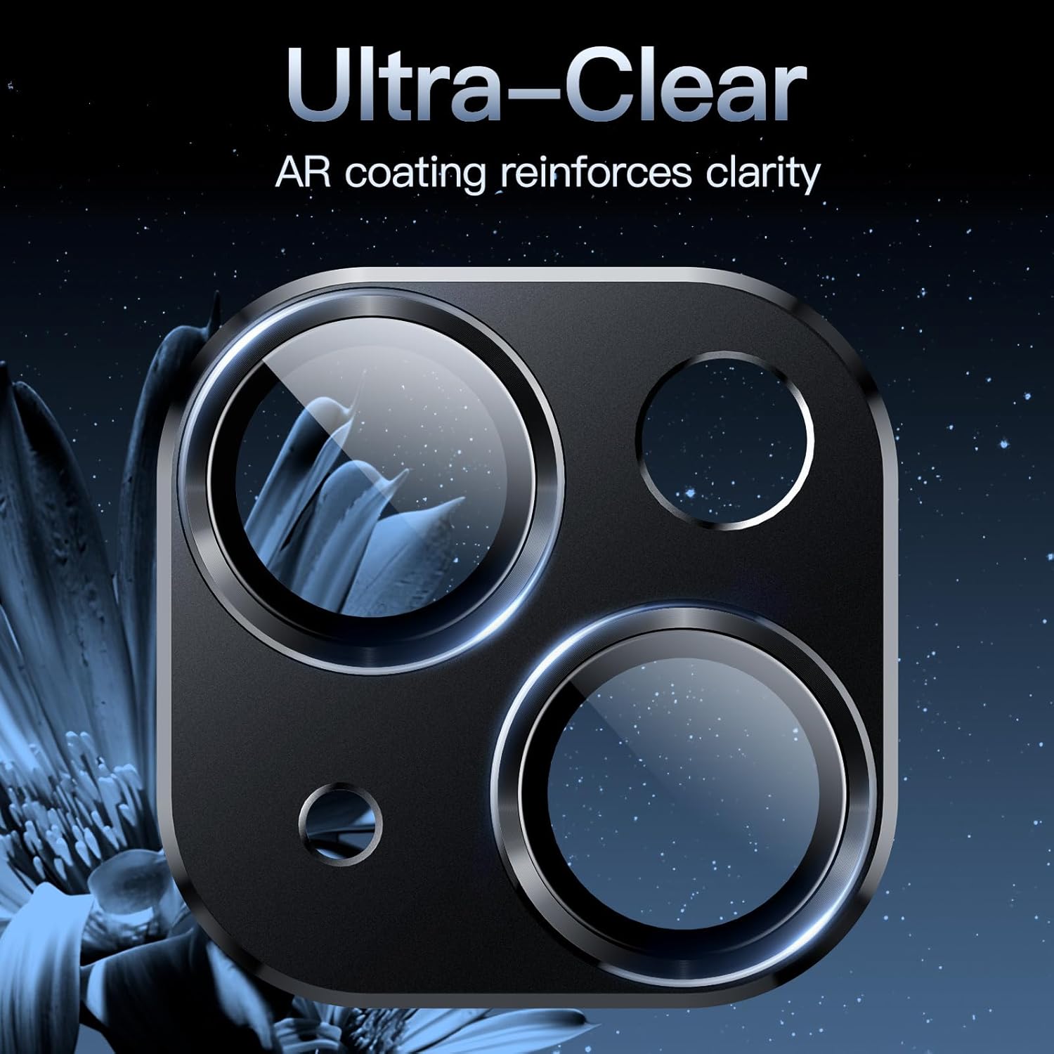 9H Camera Lens Protector for iPhone 15 6.1" and iPhone 15 Plus 6.7" (Midnight) - Image 6