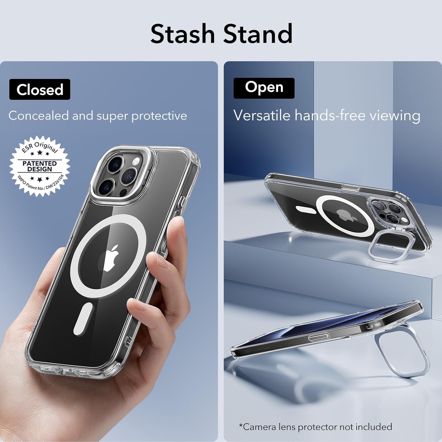 For iPhone 15 Pro Max Case, Compatible with MagSafe, Military-Grade with Stand - Image 2
