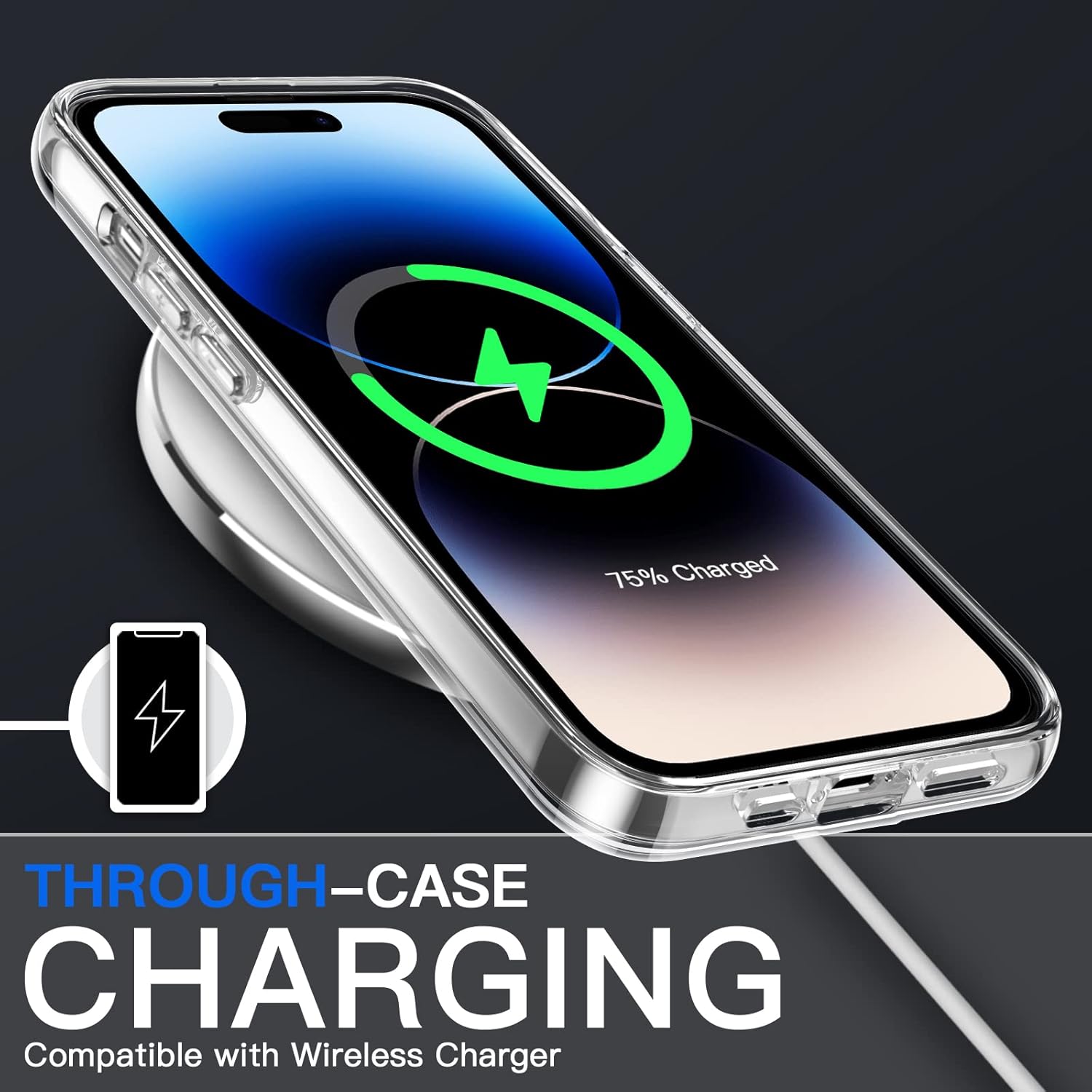 3 in 1 Case for iPhone 14 Pro Max 6.7-Inch, with 2-Pack Screen Protector (Clear) - Image 7