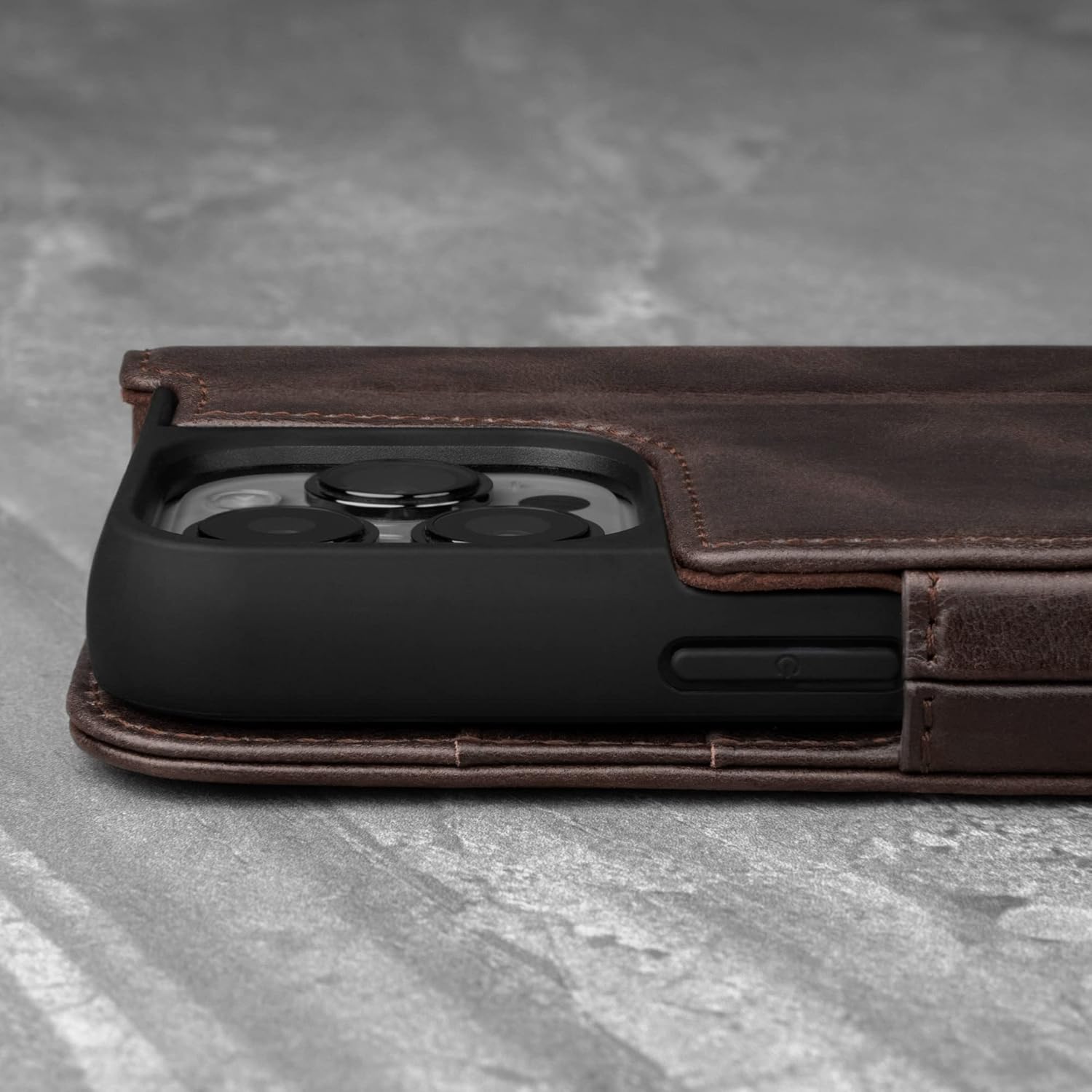 Leather Case Compatible with iPhone 13 Pro – Genuine Leather Wallet Case - Image 5