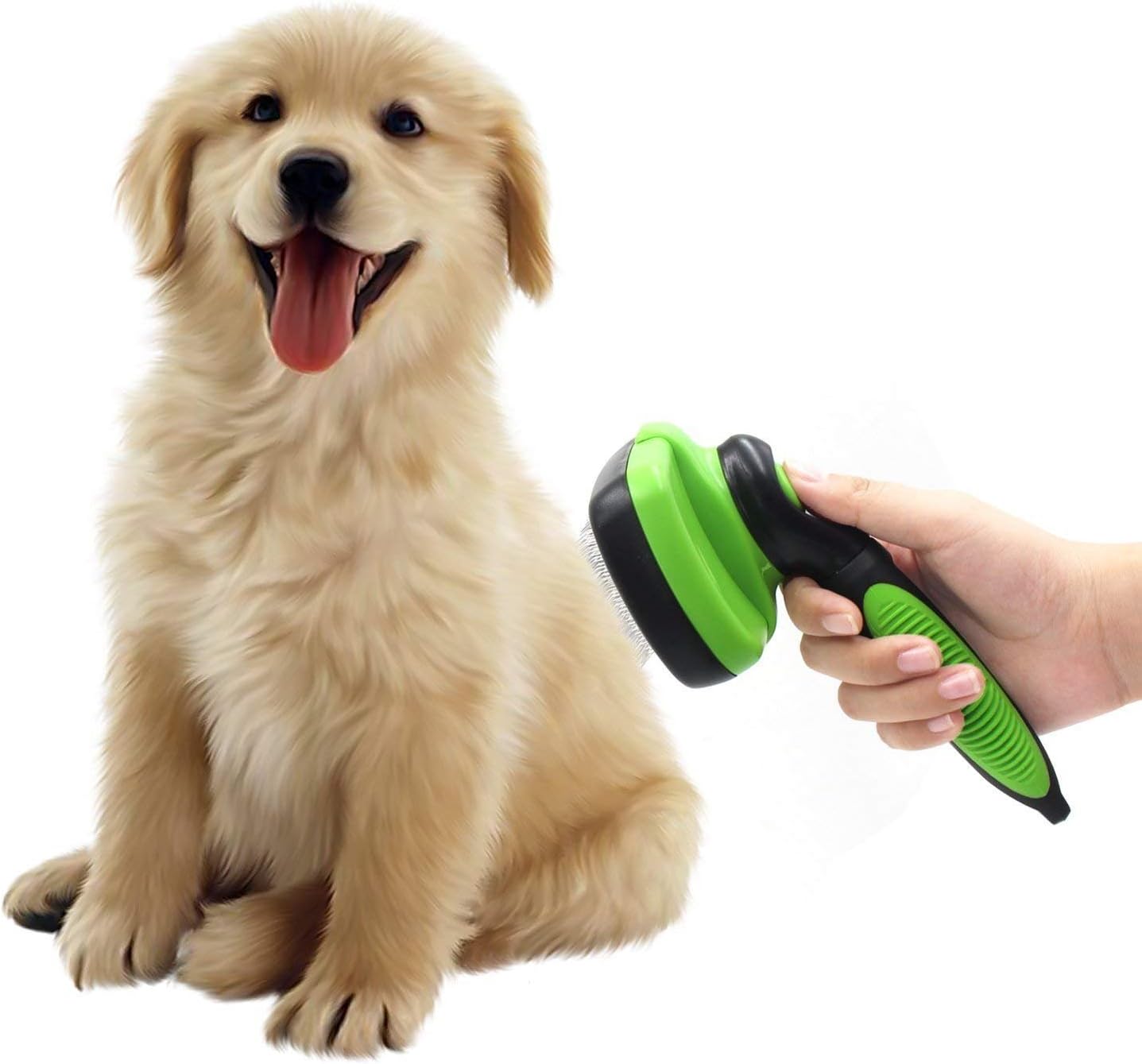Self-Cleaning Slicker Brush, Grooming Brush for Dogs &Cats with Medium/Long Hair - Image 6