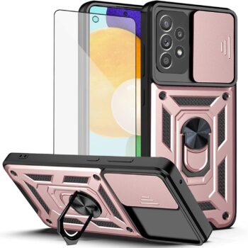 Samsung Galaxy A52/A52S 5G Case w Tempered Glass Screen Protector